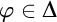phi element of normal upper Delta