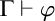 normal upper Gamma right tack phi