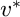 v Superscript asterisk