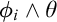 phi Subscript i Baseline and theta