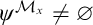 psi Superscript script upper M Super Subscript x Baseline not equals normal empty set