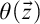 theta left parenthesis ModifyingAbove z With right arrow right parenthesis