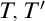 upper T comma upper T prime