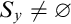 upper S Subscript y Baseline not equals normal empty set