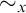 tilde Subscript x Baseline