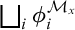 square union Underscript i Endscripts phi Subscript i Superscript script upper M Super Subscript x