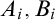 upper A Subscript i Baseline comma upper B Subscript i Baseline