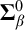 bold upper Sigma Subscript beta Superscript 0