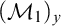 left parenthesis script upper M 1 right parenthesis Subscript y