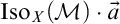 I s o sub X (script M) dot vector a