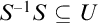 upper S Superscript negative 1 Baseline upper S subset of or equal to upper U