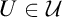 upper U element of script upper U