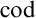 Equation showing the term c o d.