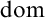 Mathematical notation for domain d o m.