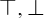 normal down tack comma normal up tack