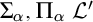 normal upper Sigma Subscript alpha Baseline comma normal upper Pi Subscript alpha Baseline script upper L prime