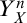 upper Y Subscript upper X Superscript n
