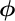 bold italic phi