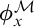 phi Subscript x Superscript script upper M