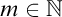 m element of double struck upper N