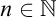 n element of double struck upper N