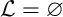 script upper L equals normal empty set