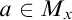 a element of upper M Subscript x
