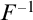 upper F Superscript negative 1