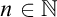 n element of double struck upper N