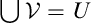 union script upper V equals upper U