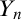 upper Y Subscript n