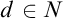 d element of upper N
