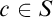 c element of upper S