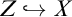 upper Z right arrow with hook upper X