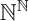 double struck upper N Superscript double struck upper N