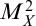 upper M Subscript upper X Superscript 2