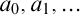 a 0 comma a 1 comma ellipsis