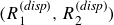 left parenthesis upper R 1 Superscript left parenthesis italic disp right parenthesis Baseline comma upper R 2 Superscript left parenthesis italic disp right parenthesis Baseline right parenthesis