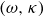 left parenthesis omega comma kappa right parenthesis