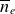 n overbar Subscript e
