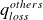 q Subscript l o s s Superscript o t h e r s