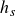 h Subscript s