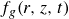 f Subscript g Baseline left parenthesis r comma z comma t right parenthesis
