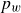 p Subscript w