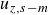 u Subscript z comma s minus m