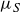 mu Subscript upper S