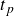t Subscript p