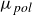 mu Subscript p o l