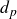 d Subscript p
