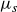 mu Subscript s